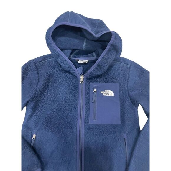 The North Face Youth North Peak Hagues Fleece Jacket Summit Navy Medium (10) - Picture 3 of 6